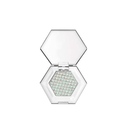 Fine Flash Eye Shadow，sechseckige 5 farbige Kartoffeln, Lidschatten mit Glitzer, Weiche Textur, Augen Make-up mit Schimmer, Langanhaltend, farbveränderte Augenschatten (Green) von Generisch