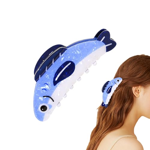 Fischklauenclip - Creative Hair Accessoire | Kreativer Sardinenklauenclip für tägliche, Hochzeit, Party, Festival, Pendeln, Schule, Sport, Urlaub, Frauen Fischklauenclip - Creative Hair Accessoire | Kreativer Sardinenklauenclip für tägliche, Hochzeit, Party, Festival, Pendeln, Schule, Sport, Urlaub, Frauen von Generisch