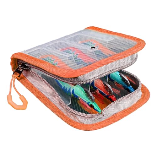 Fishing Tackle Bag, Protective Cover Saltwater Hook, 5.91x5.04x1.5 Inches Transparent Waterproof Organizer, Durable Compact Storage, Fishing Gear Pouch for Kayak Boat Trips Beginner and Husband Use von Generisch