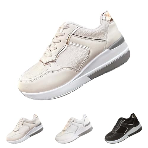 Fitnessschuhe Frauen Dicke Sohle Damen Sportschuhe Mädchen Plateau mit Keilabsatz Sneaker Runners Turnschuhe einzelne Walkingschuhe Dämpfung Bequeme Freizeitschuhe Fitnessschuhe Frauen Dicke Sohle Damen Sportschuhe Mädchen Plateau mit Keilabsatz Sneaker Runners Turnschuhe einzelne Walkingschuhe Dämpfung Bequeme Freizeitschuhe von Generisch