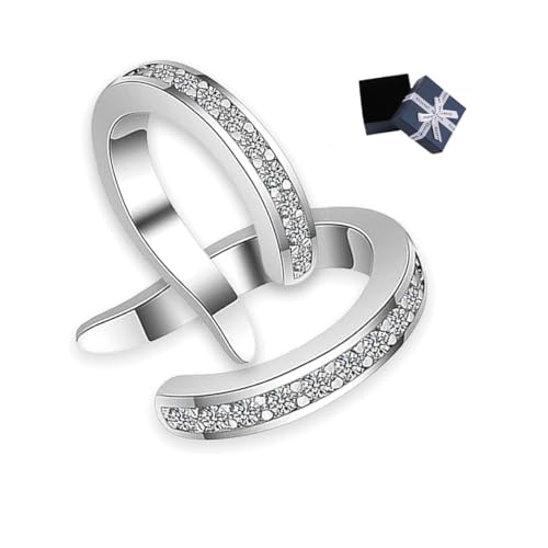 Fixura Ear Clips, Thin Chunky Ear Cuffs Non Piercing for Women, Adjustable Pierceless Ear Cuff, corrector de orejas para hombre for Prominent Ears (Sliver,1) von Generisch