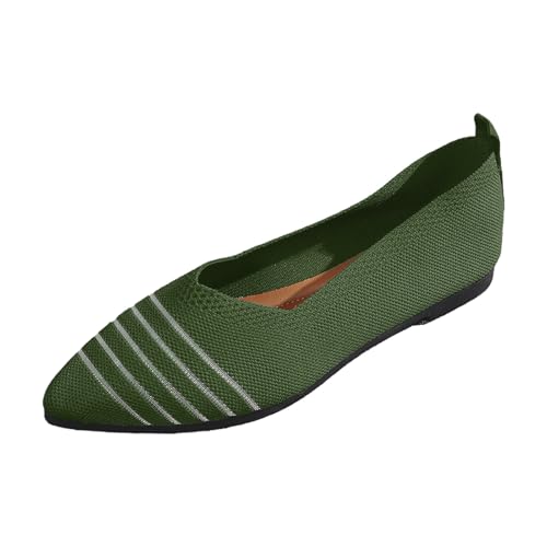 Flach Sadalen Damen Spitz Einzelne Schuhe Bequem Sommerschuhe Leicht Wanderschuhe Elegant Atmungsaktive Pantoletten Lässige Strandschuhe Outdoor Niedriger Absatz Wanderschuhe Rutschfest Walkingschuhe von Generisch