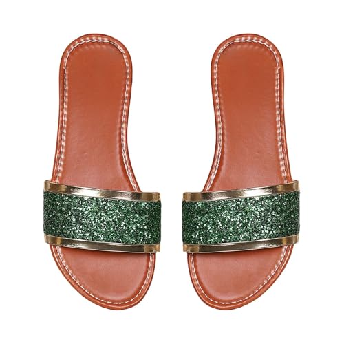 Flache Sandalen für Damen, britische flache Hausschuhe, elegante Sandalen, Party-Sandalen, leichte Strandpantoffeln, offene Zehen, Slipper, Slingback-Sandalen, große Größe, bequeme Sommer-Wanderschuhe Flache Sandalen für Damen, britische flache Hausschuhe, elegante Sandalen, Party-Sandalen, leichte Strandpantoffeln, offene Zehen, Slipper, Slingback-Sandalen, große Größe, bequeme Sommer-Wanderschuhe von Generisch