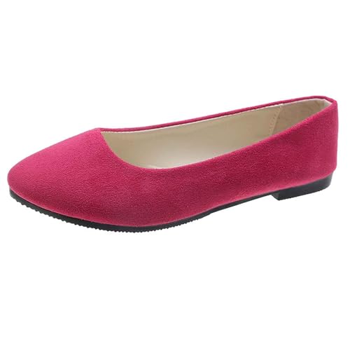 Flache Schuhe Für Damen Ballerina Einzelschuhe Sommerschuhe Segelschuhe Weiche rutschfeste Barfußschuhe Halbschuhe Bootsschuhe Bequeme Loafer Dance Shoes Orthopädische Schuhe Schlupfschuhe Pumps von Generisch