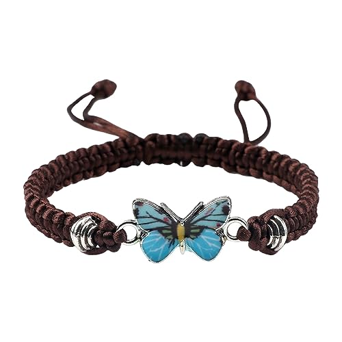 Flanell-Ohrringe für verstellbare Schnur, Schmetterlingsarmbänder für Frauen, niedliche Schmetterlings-Charm-Armbänder, Rosenuhren für Frauen, Einheitsgröße, Drahtseil, Kein edelstein Flanell-Ohrringe für verstellbare Schnur, Schmetterlingsarmbänder für Frauen, niedliche Schmetterlings-Charm-Armbänder, Rosenuhren für Frauen, Einheitsgröße, Drahtseil, Kein edelstein von Generisch