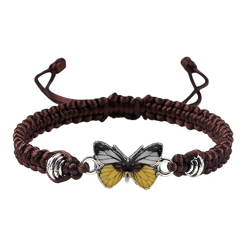Flanell-Ohrringe für verstellbare Schnur, Schmetterlingsarmbänder für Frauen, niedliche Schmetterlings-Charm-Armbänder, Rosenuhren für Frauen, Einheitsgröße, Drahtseil, Kein edelstein Flanell-Ohrringe für verstellbare Schnur, Schmetterlingsarmbänder für Frauen, niedliche Schmetterlings-Charm-Armbänder, Rosenuhren für Frauen, Einheitsgröße, Drahtseil, Kein edelstein von Generisch