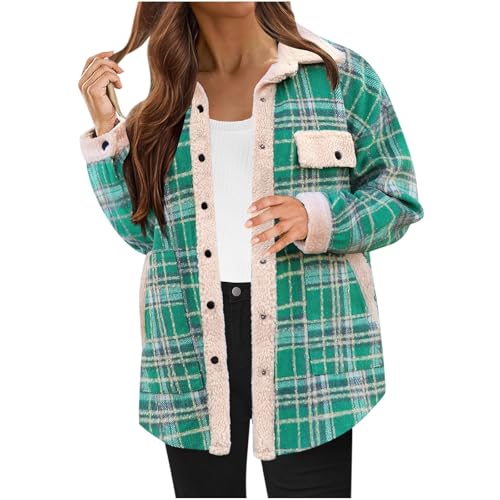 Flanell Teddyjacke Damen Kariert Hemdjacke Button Down Fleecejacke Locker Umlegekragen Vliesjacke Mode Winterjacke Jacket Mit Taschen Damenjacke Shacket Freizeitjacke Black Friday 2024 Flanell Teddyjacke Damen Kariert Hemdjacke Button Down Fleecejacke Locker Umlegekragen Vliesjacke Mode Winterjacke Jacket Mit Taschen Damenjacke Shacket Freizeitjacke Black Friday 2024 von Generisch
