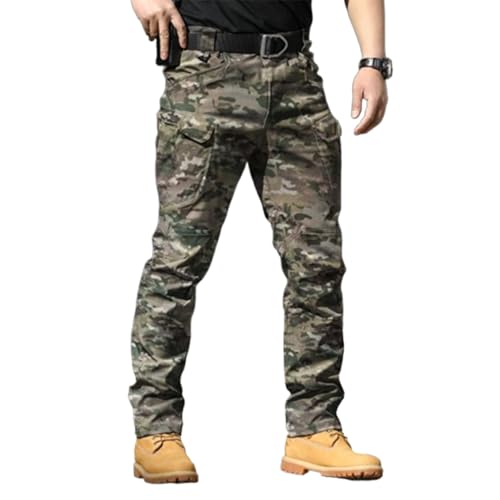 Flexcamo – Taktische wasserdichte Hosen, Flex Camo Cargohosen für Herren, Taktische Hosen (Dschungel,3XL) von Generisch