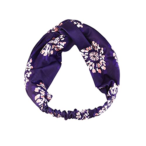 Flexibles Stirnband für Erwachsene, bedruckt, elastisches Kopfband, Haarband, Bandana, Stirnband, Stoff, Spa, funktional, nachhaltige Stirnbänder von Generisch