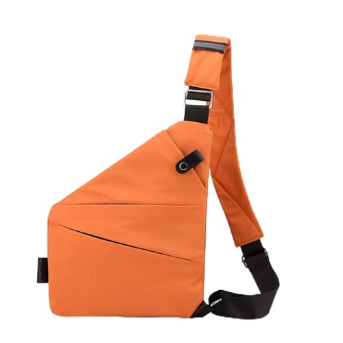 Flexr-Tasche, Diebstahlsichere Tasche, Schultertasche, Anti-Diebstahl, Bewahren Sie Ihre Wertsachen Sicher Auf! (Links, Orange Farbe) von Generisch