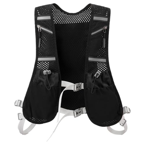 Fließende Wasserweste - Hydratationweste Für Laufende Männer | Trail Running Weste | Reflektierende Hydratationspaket Laufende Weste | Telefonhalter | Atmungsaktives Wasser Mit Weichen Kolben Taschen Fließende Wasserweste - Hydratationweste Für Laufende Männer | Trail Running Weste | Reflektierende Hydratationspaket Laufende Weste | Telefonhalter | Atmungsaktives Wasser Mit Weichen Kolben Taschen von Generisch