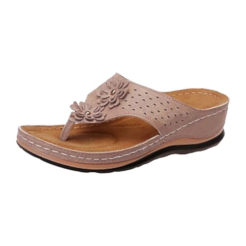 Flip Flops Damen Elegant Mit Absatz,Strandpantoffeln Für Damen Plateausandalen Abriebfest Peeptoe Sandalette Atmungsaktiv Walkingschuhe Weich Bequem Freizeitschuhe Coole Orthopädische Schuhe Flip Flops Damen Elegant Mit Absatz,Strandpantoffeln Für Damen Plateausandalen Abriebfest Peeptoe Sandalette Atmungsaktiv Walkingschuhe Weich Bequem Freizeitschuhe Coole Orthopädische Schuhe von Generisch
