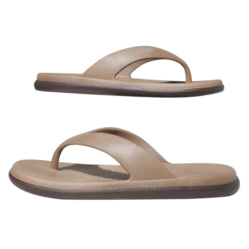 Flipflop Herren Flache Sport Sandalen Anti-Rutsch Badeschuhe Leichte Bequeme Offener Zeh Zehentranner Sommer Strand Badelatschen Mode Flip Flops Indoor-Outdoor Hausschuhe Freizeitschuhe von Generisch