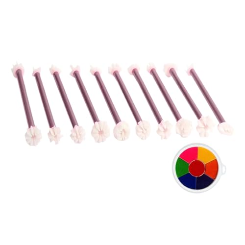 Floraler Punktierstift | 10 Stück Florale Embossing Dotting Werkzeuge - Multifunktional Kunst Stempel Stift Ton Handwerk Zubehör - Keramikkarten Handwerk Zubehör von Generisch