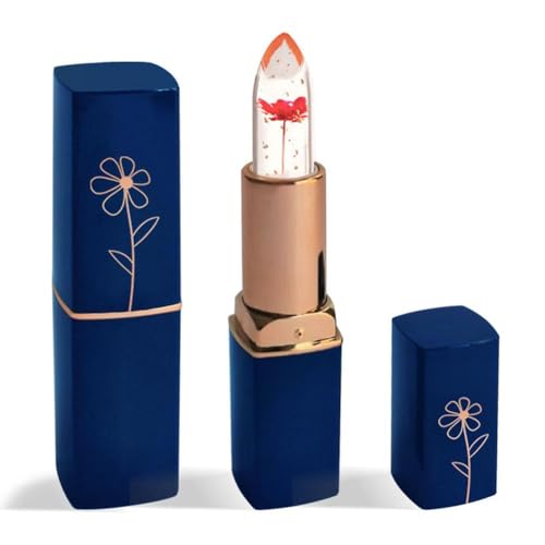 Flower Jelly Lipstick Jelly Flower Color Lipstick Lasting Colors Balm Flower 6 Long Lipsticks Changing S3L7 Lip Balm Korean Valentine's Changing Girls Crystal Valentine's Pack Crystal Day von Generisch