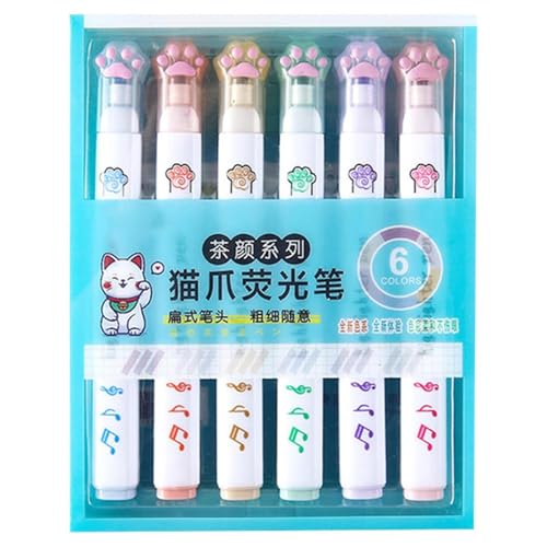 Fluoreszenzstudienstifte - Langlebige Schreibinstrumente, schnelle Trocknungsmarkierungen | Elegantes Journal Decorating Set, Advanced Scrapbooking -Schriftzug, effizientes Schulprojekt liefert von Generisch