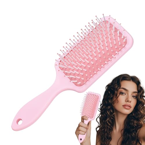 Föhnbürste Mit Flexiblen Borsten - Nasshaar-Paddelbürste Mit Flexiblen Borsten & Kopfhautmassage | Weiche Flexible Borsten, Haarpflege, Styling Werkzeug für Damen Herren mit Lockigem Dünnem Langem Kur Föhnbürste Mit Flexiblen Borsten - Nasshaar-Paddelbürste Mit Flexiblen Borsten & Kopfhautmassage | Weiche Flexible Borsten, Haarpflege, Styling Werkzeug für Damen Herren mit Lockigem Dünnem Langem Kur von Generisch