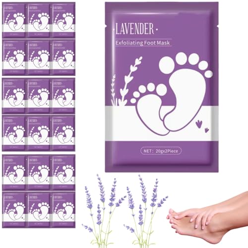 Foot Peel Mask & Exfoliating Socks - Hydrates Dry Cracked Feet, Removes Dead Skin and Calluses for Men and Women - Professional Foot Care​ (18PCS) von Generisch