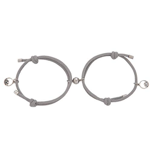 For Lovers Solemn Of Suction Love Legierungsarmband A The Bracelets Hoop Earrings with Charms, Einheitsgröße, Metall, Kein Edelstein von Generisch