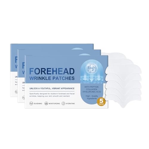 Forehead Wrinkle Patches, Overnight Silicone Wrinkle Patch 15 Pcs, Collagen Anti Wrinkle Patches for Fine Lines & Frown Lines Forehead Wrinkle Patches, Overnight Silicone Wrinkle Patch 15 Pcs, Collagen Anti Wrinkle Patches for Fine Lines & Frown Lines von Generisch
