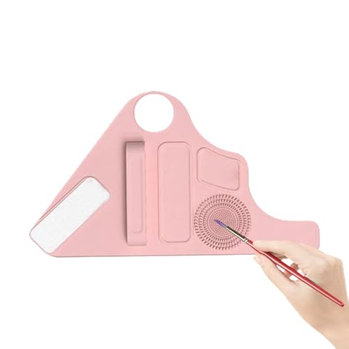 Foundation Mischpalette | Handgelenkschlaufe Handpalette Silikon Foundation Platte für flüssiges Make-up - Tragbare Make-up-Palette, verstellbares Armband für Frauen Männer von Generisch