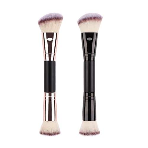Foundation-Pinsel-Applikator mit zwei Enden von Skulpturen, weicher Mischstab | Präzisionspinsel mit weichen Borsten für Erwachsene mit flüssigem Concealer, täglicher Hervorhebung und Foundation-Pinsel-Applikator mit zwei Enden von Skulpturen, weicher Mischstab | Präzisionspinsel mit weichen Borsten für Erwachsene mit flüssigem Concealer, täglicher Hervorhebung und von Generisch