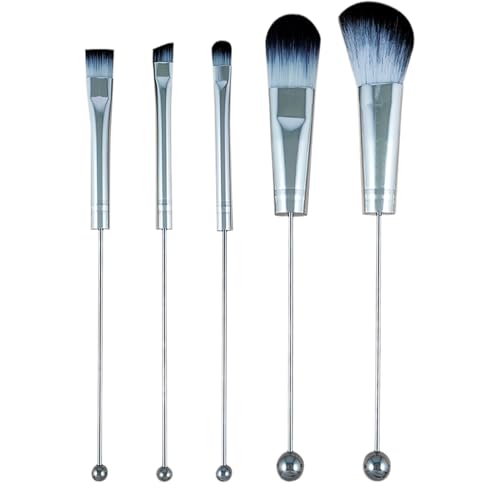 Foundation-Pinsel-Set, Make-up-Pinsel-Set, Perlen-Make-up-Pinsel für Damen, 5 x professionelle synthetische Mischapplikatoren für Foundation, Concealer, Rouge, Lidschatten, Setting Powder von Generisch