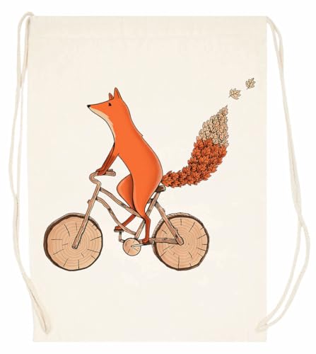 Fox Fahrrad Unisex Beige Sporttasche String Sack von Generisch