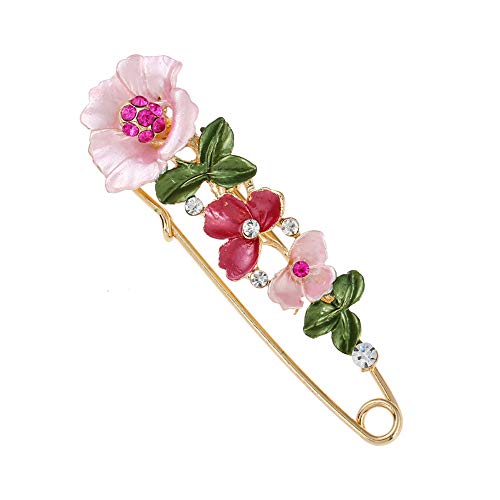 Frauen Kristall Brosche Mode Vintage Exquisite Kleid Schals Schal Clip Brosche Hochzeit Zubehör Schmuck Geschenk Kreative und NützlicheLanglebig und stilvoll. von Generisch