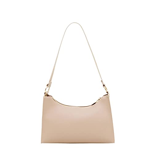 Frauen Kunstleder Einfarbig Achseltasche Handytasche Umhängetasche Umhängetasche Kurze Damen Sporthose Mit Taschen (Khaki, One Size) von Generisch