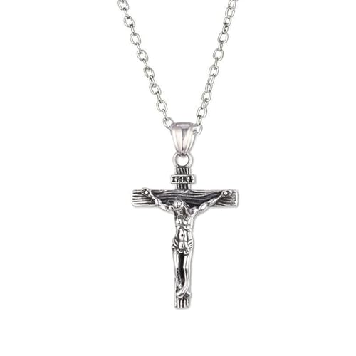 Frauen Mann Halskette Pedant Kette Schmuck Geschenke für Weihnachten Geburtstagsgeschenke Ostern Kreuz Halskette Schlüsselbein Kette Halskette von Generisch