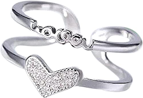 Frauen Schmuck Doppelschicht Ring verstellbare offene Liebe Herz Zehenringe Frauen Schmuck Doppelschicht Ring verstellbare offene Liebe Herz Zehenringe von Generisch