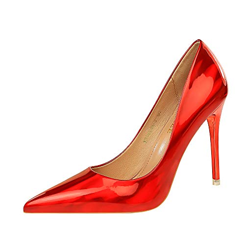 Frauen mit 4-Zoll-Zehenzehen High Heels, stilvolle Stilettopumpen, komfortable Slip-on-Party- und Prom-Kleidungsschuhe Frauen mit 4-Zoll-Zehenzehen High Heels, stilvolle Stilettopumpen, komfortable Slip-on-Party- und Prom-Kleidungsschuhe von Generisch