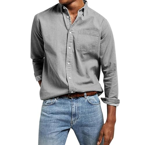 Freizeithemd Herren Langarm Comfort Fit Mit Großen Taschen Arbeithemd Atmungsaktiv Bequeme Sommerhemd Größen Lockere Freizeitshirt Revers Button Down Trekkinghemd Einfarbig Leicht Outdoorhemd Freizeithemd Herren Langarm Comfort Fit Mit Großen Taschen Arbeithemd Atmungsaktiv Bequeme Sommerhemd Größen Lockere Freizeitshirt Revers Button Down Trekkinghemd Einfarbig Leicht Outdoorhemd von Generisch