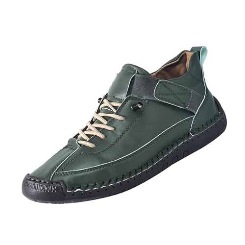 Freizeitschuhe Damen Grün Sneaker Fahr Freizeit Schuhe Outdoor Lederschuhe Funky Sommerschuhe Basic Walkingschuhe Schlupfschuhe Große Größe Schnürschuhe Flache Outdoorschuhe Weit Zehenschuhe von Generisch