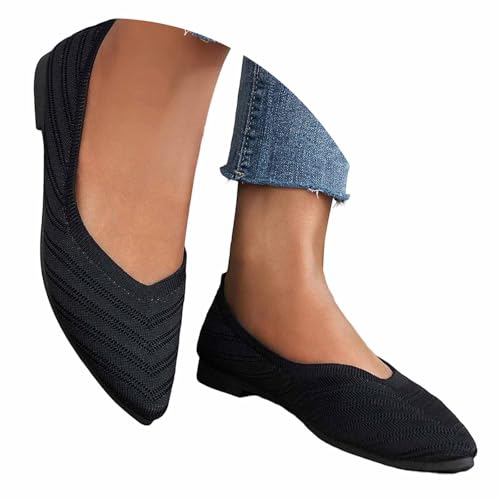 Freizeitschuhe Damen Mesh Atmungsaktive Balerinaschuhe Gestrickte Schuhe Walkingschuhe Fitness Schuhe Flach Modische Slipper Atmungsaktive Freizeitschuhe Loafer Gymnastikschuhe Freizeitschuhe Damen Mesh Atmungsaktive Balerinaschuhe Gestrickte Schuhe Walkingschuhe Fitness Schuhe Flach Modische Slipper Atmungsaktive Freizeitschuhe Loafer Gymnastikschuhe von Generisch