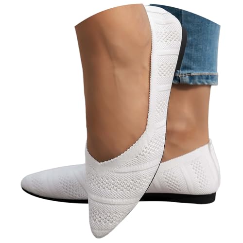 Freizeitschuhe Damen Mesh Atmungsaktive Sneaker Schuhe Gestrickte Bequeme Sportschuhe Slip on Freizeitschuhe Tanzschuhe Brautschuhe Hochzeitsschuhe Sicherheitsschuhe von Generisch