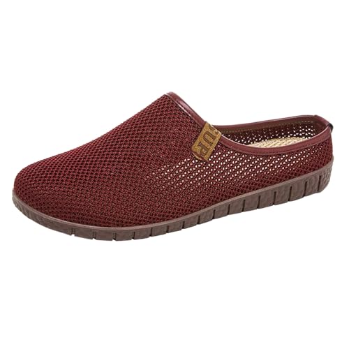 Freizeitschuhe Damen Slip On Loafer Damen Halbschuhe Bootsschuhe Strickschuhe Sommerschuhe Trekkingschuhe Wanderschuhe Orthopädische Schuhe Outdoorschuhe Walkingschuhe Leichte Bequeme Atmungsaktiv von Generisch