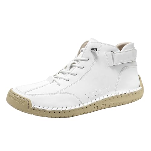 Freizeitschuhe Herren High Top Leder Schuhe - GroßE GrößE Rutschfeste Kurzstiefel Lederstiefel Einfarbig Bequeme Walkingschuhe Outdoor Schuhe Arbeitsschuhe SchlüPfenschuhe Freizeitschuhe Herren High Top Leder Schuhe - GroßE GrößE Rutschfeste Kurzstiefel Lederstiefel Einfarbig Bequeme Walkingschuhe Outdoor Schuhe Arbeitsschuhe SchlüPfenschuhe von Generisch