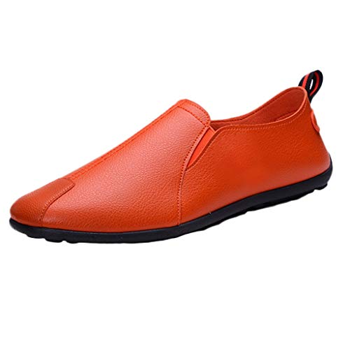 Freizeitschuhe Herren Leder, Anzugschuhe Herren Schwarz Winter Mokassins Flache Lässige Lederschuhe Leichtgewichts Arbeitsschuhe Weiche rutschfest Barfußschuhe Bequeme Oxford Schuhe Outdoor 1 von Generisch