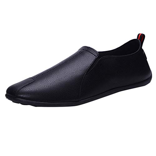 Freizeitschuhe Herren Leder Pu, Schuhe Herren Slip On Leder Sportschuhe Outdoor Trekkingschuhe Sportlich Walkingschuhe Wasserdicht Atmungsaktiv Wanderschuhe Casual Herrenschuhe Business Sneaker von Generisch