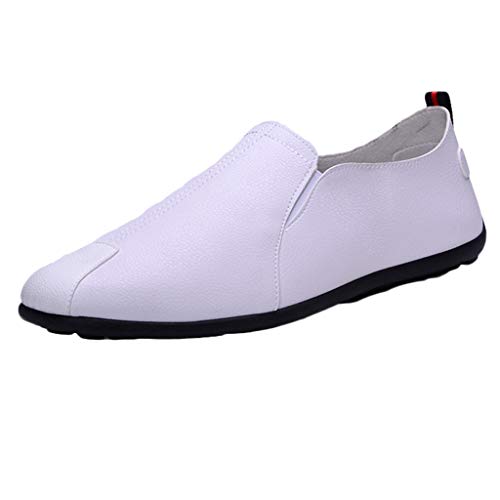 Freizeitschuhe Herren Leder Pu, Schuhe Herren Slip On Leder Sportschuhe Outdoor Trekkingschuhe Sportlich Walkingschuhe Wasserdicht Atmungsaktiv Wanderschuhe Casual Herrenschuhe Business Sneaker von Generisch