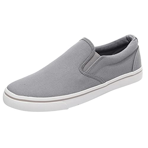 Freizeitschuhe Herren Segeltuchschuhe Canvas Slip On Stoffschuhe Flache Schuhe Rutschfest Low Top Runde Zehe Sportschuhe Sportshcuhe Ohne SchnüRsenkel MäNner Bequem Loafers Faulenzer Schlupfschuhe Freizeitschuhe Herren Segeltuchschuhe Canvas Slip On Stoffschuhe Flache Schuhe Rutschfest Low Top Runde Zehe Sportschuhe Sportshcuhe Ohne SchnüRsenkel MäNner Bequem Loafers Faulenzer Schlupfschuhe von Generisch