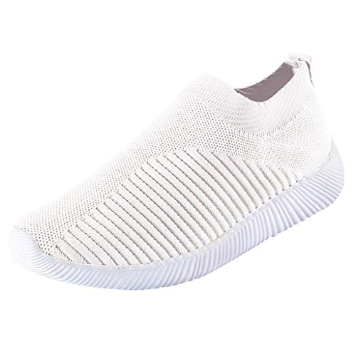 Freizeitschuhe Herren Slipper,Slip On Sneaker Herren Sportschuhe Fashion Trekkingschuhe Atmungsaktiv Fitnessschuhe rutschfeste Schlupfschuhe Weichen Sohle Flache Schuhe Bequeme Joggingschuhe von Generisch