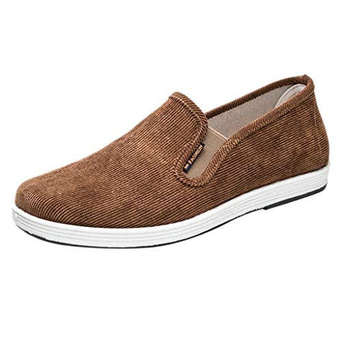 Freizeitschuhe Herren Sneaker, Slip Ons Schuhe Herren Loafer Stoff Walkingschuhe Ohne Schnürsenkel Laufschuhe Leichte Wanderschuhe Outdoor Herrenschuhe Rutschfeste Sportschuhe Casual Trekkingschuhe von Generisch