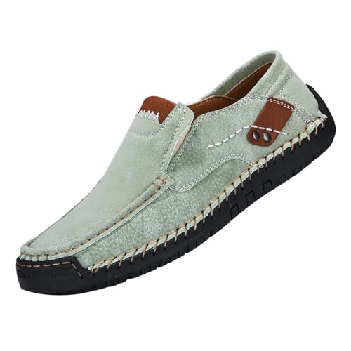 Freizeitschuhe Herren Sportlich Leder Lederschuhe Große Größe Walkingschuhe Hand Stitched Flacheschuhe Stilvoll und Schön Einzelneschuhe Fashion Lässige Schlupfschuhe Atmungsaktive Sommerschuhe Freizeitschuhe Herren Sportlich Leder Lederschuhe Große Größe Walkingschuhe Hand Stitched Flacheschuhe Stilvoll und Schön Einzelneschuhe Fashion Lässige Schlupfschuhe Atmungsaktive Sommerschuhe von Generisch