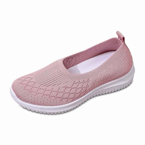 Freizeitschuhe für Damen für den Alltag. Atmungsaktives Gewebe. Geschlossene Zehenpartie Ferse. Vielseitiges Schuhwerk für Frühling Sommer. Ideal zum Kombinieren mit Freizeithosen. (43) von Generisch
