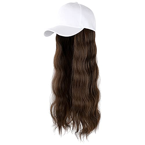 Frisur Perücke Baseball befestigte Kappe Verstellbare Hut Haare lockige Welle Haare Franzosen Mütze Herren (E, One Size) von Generisch