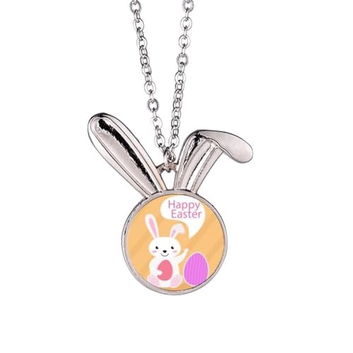Frohe Ostern Festival Eierhase Hase Halskette Anhänger Häschen Tier Schmuck Geschenk von Generisch