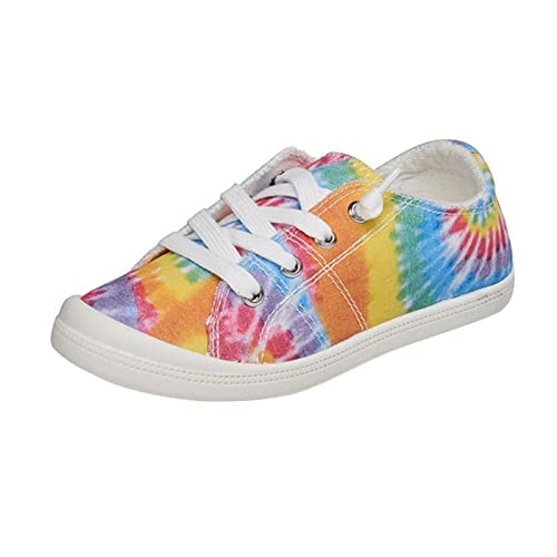 Frühling 2023 Neue Kinder Casual Canvas Schuhe Außenhandel Tuch Tie Dyed Flat Bottom Kinderschuhe, gelb, 32 EU Frühling 2023 Neue Kinder Casual Canvas Schuhe Außenhandel Tuch Tie Dyed Flat Bottom Kinderschuhe, gelb, 32 EU von Generisch